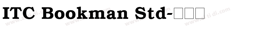 ITC Bookman Std字体转换